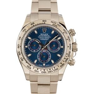 Pre-owned Rolex Daytona 116509 Blue Dial