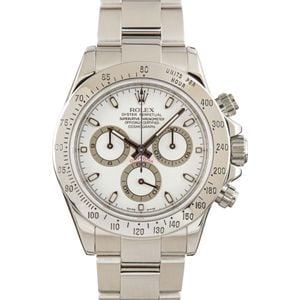 Pre-Owned Rolex Daytona 116520 White Dial