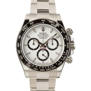 Pre-owned Rolex Daytona Ref 126500 White Dial