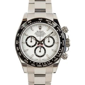 Pre-owned Rolex Daytona Ref 126500 White Dial