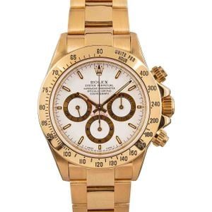 Rolex Daytona 16528 18k Yellow Gold Zenith Movement