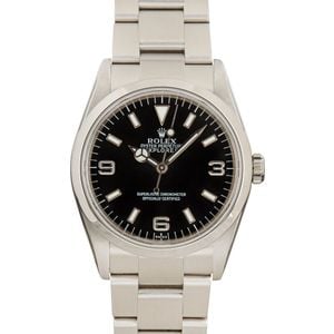 Pre-owned Rolex Explorer 114270 Stainless Steel