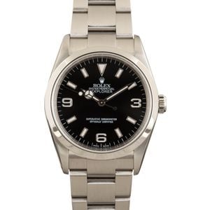 Pre-owned Rolex Explorer 114270 Stainless Steel