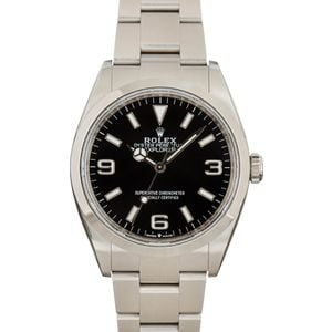 Rolex Explorer 124270 Black Arabic Dial