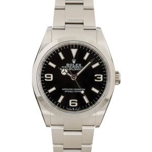 Rolex Explorer 124270 Black Arabic Dial