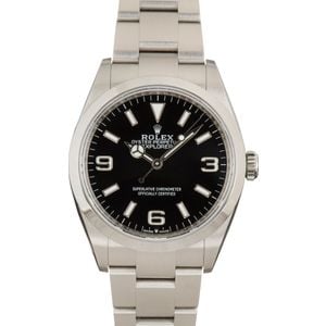 Rolex Explorer 124270 Black Arabic Dial