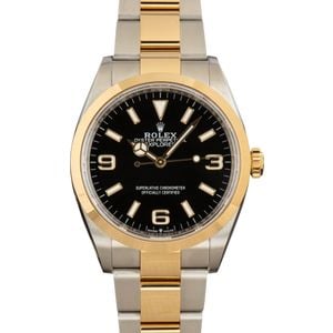 Pre-Owned Rolex Explorer 124273 Steel & 18k Gold