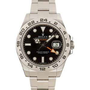 Rolex Explorer II Black Dial 216570 Stainless Steel