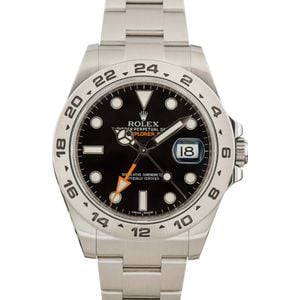 Rolex Explorer II Black Dial 216570 Stainless Steel