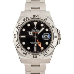 Rolex Explorer II Ref 216570 Black Chromalight Dial