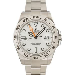 Rolex Explorer II 216570 White Polar Dial