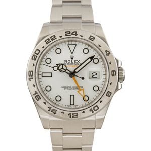 Rolex Explorer II 216570 White Dial 42MM