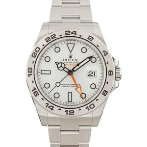 Rolex Explorer II Ref 216570 White Dial