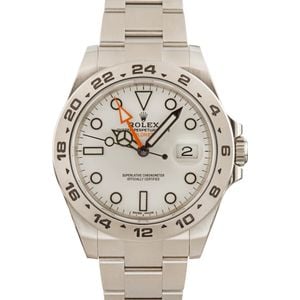 Rolex Explorer II 216570 White Polar Dial