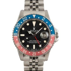 Vintage Rolex GMT Master 1675 Black Dial