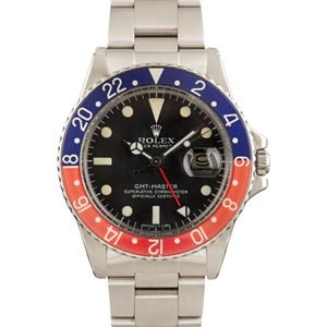 Vintage Rolex GMT-Master 1675 Oyster Steel