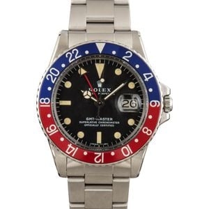 Rolex Vintage GMT 1675 Pepsi Bezel