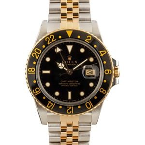 Pre-Owned Rolex GMT-Master 16753 Black Dial