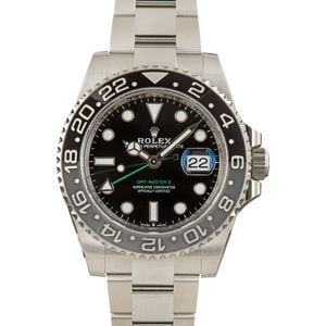 Pre-owned Rolex GMT-Master II ref 126710GRNR Stainless Steel