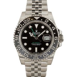 Pre-owned Rolex GMT-Master II ref 126710GRNR Jubilee