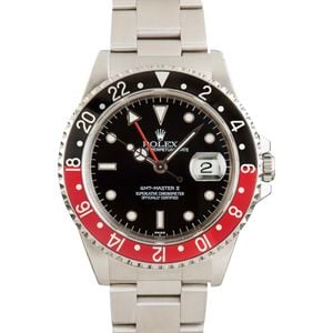 Used Rolex GMT-Master II Ref 16710 Red & Black Coke