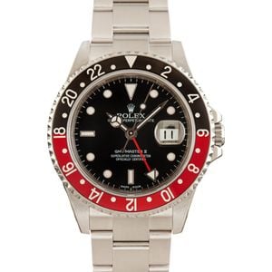 Used Rolex GMT-Master II Ref 16710 Red & Black Coke