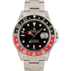 Used Stainless Steel Rolex GMT-Master II Ref 16710 Coke