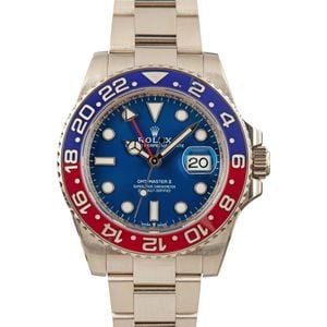 Rolex GMT-Master II ref 126719 White Gold Pepsi