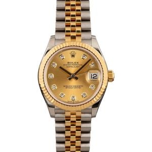 Ladies Rolex Datejust 278273 Stainless Steel & 18k Yellow Gold