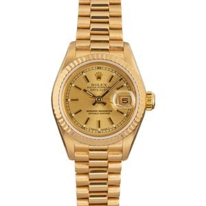 Ladies Rolex Datejust 6917 Champagne Dial