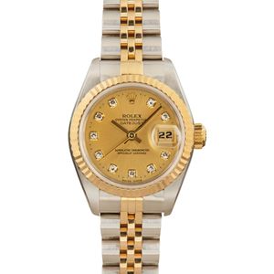 Women's Rolex Datejust 69173 Champagne