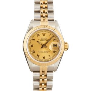 Lady Rolex Datejust 69173 Champagne Dial