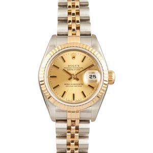 Datejust Ladies Rolex 69173 Champagne Dial