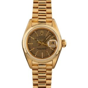 Ladies Rolex Datejust 79068 18k Yellow Gold