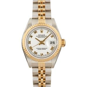 Used Rolex Datejust 79173 White Roman Dial