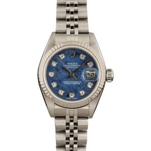 Ladies Rolex Datejust 79174 Blue Dial