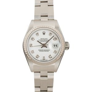 Rolex Datejust 79174 White Diamond Dial