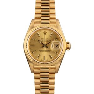 Rolex Datejust 79178 18k Yellow Gold