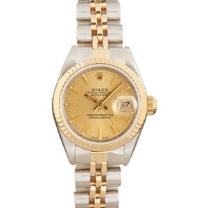 Ladies Rolex Datejust 69173 Champagne