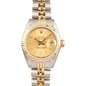 Ladies 26MM Rolex Datejust 69173 Champagne