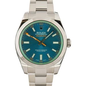 Rolex Milgauss Green Crystal 116400GV