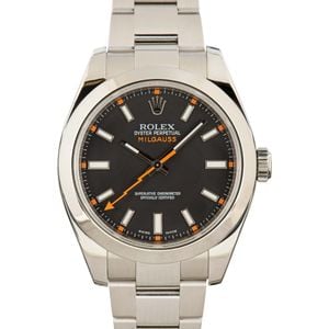 Rolex Milgauss 116400 Black 40MM