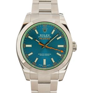 Rolex Milgauss Green Crystal 116400GV