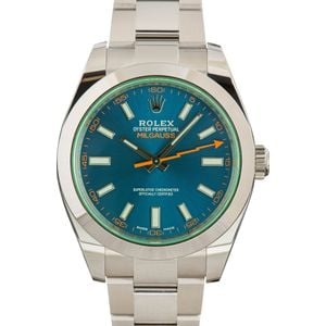 Mens Rolex Milgauss 116400GV Blue