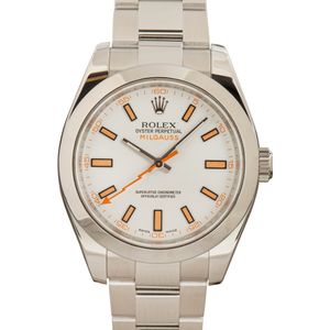 Rolex Milgauss 116400 White Dial