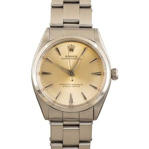 Pre-Owned Rolex Oyster Perpetual 1002 Silver Index