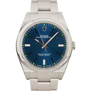 Rolex Oyster Perpetual ref 114300 Blue Dial