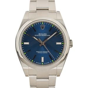 Rolex Oyster Perpetual ref 114300 Blue Dial