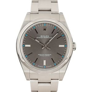 Rolex Oyster Perpetual 114300 Rhodium