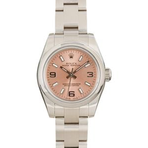 Ladies Rolex Oyster Perpetual 176200 Pink Dial